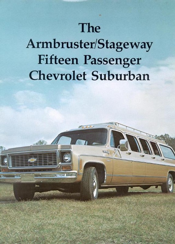 1973 Chevrolet Suburban Limousine Brochure Page 4